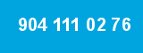 904 111 02 76 904 111 02 76